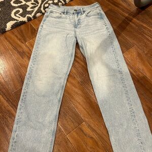 American Eagle Outfitters Light Wash Straight Leg Jeans